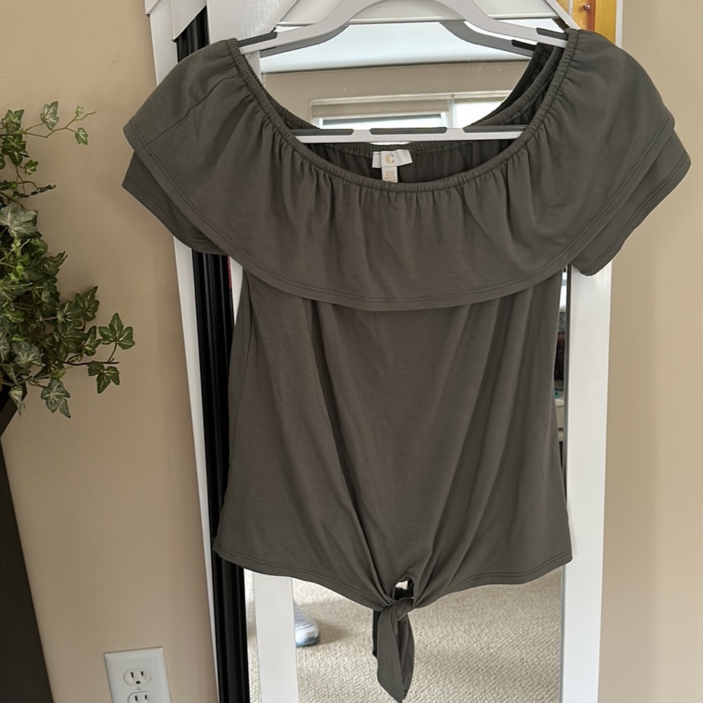 Army Green Top Size XS